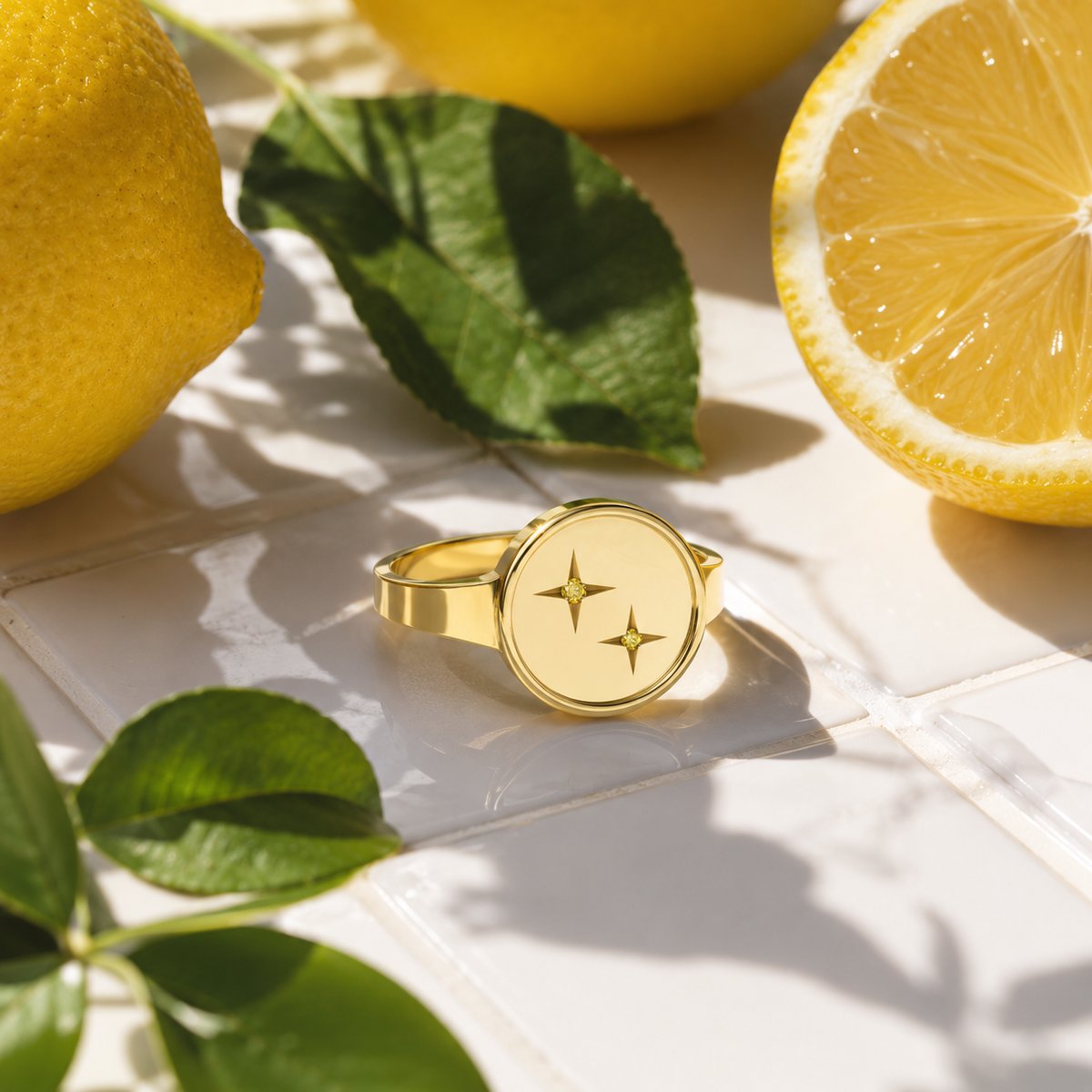 LoveEvol Vega Signet Ring