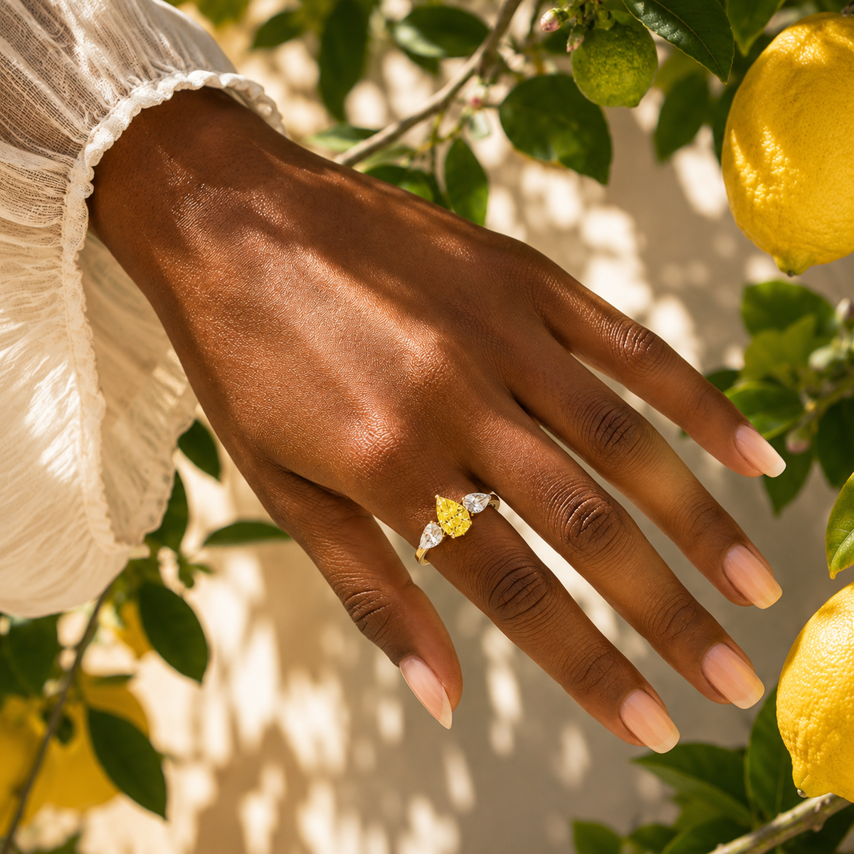 LoveEvol Triptych Ring Pear